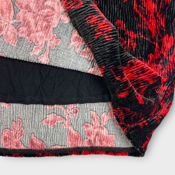 Anthropologie Pencil Dress Red Velvet HD Paris Dierdre Holiday Christmas Party M - Picture 6 of 9